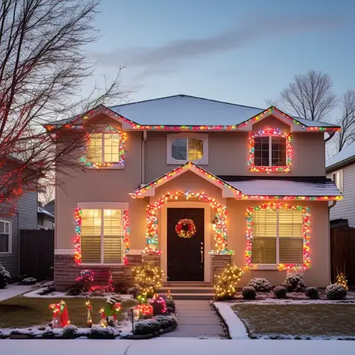 Residential Christmas Light Installation