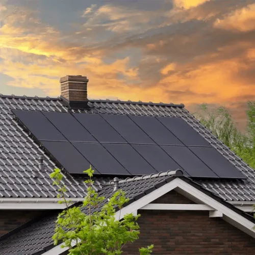 Roof-Mounted Solar Panels
